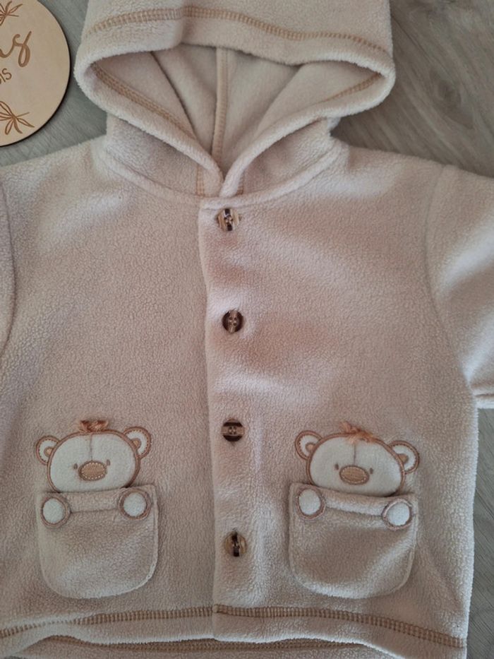 Veste chaude beige 3 mois mixte - photo numéro 3