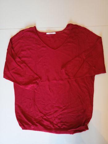 Pull léger rouge Camaïeu taille M