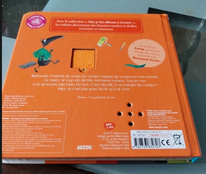 Le loup qui voulait changer de couleur sonore - photo numéro 3