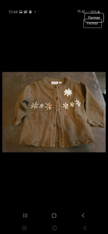 Gilet fille 3mois