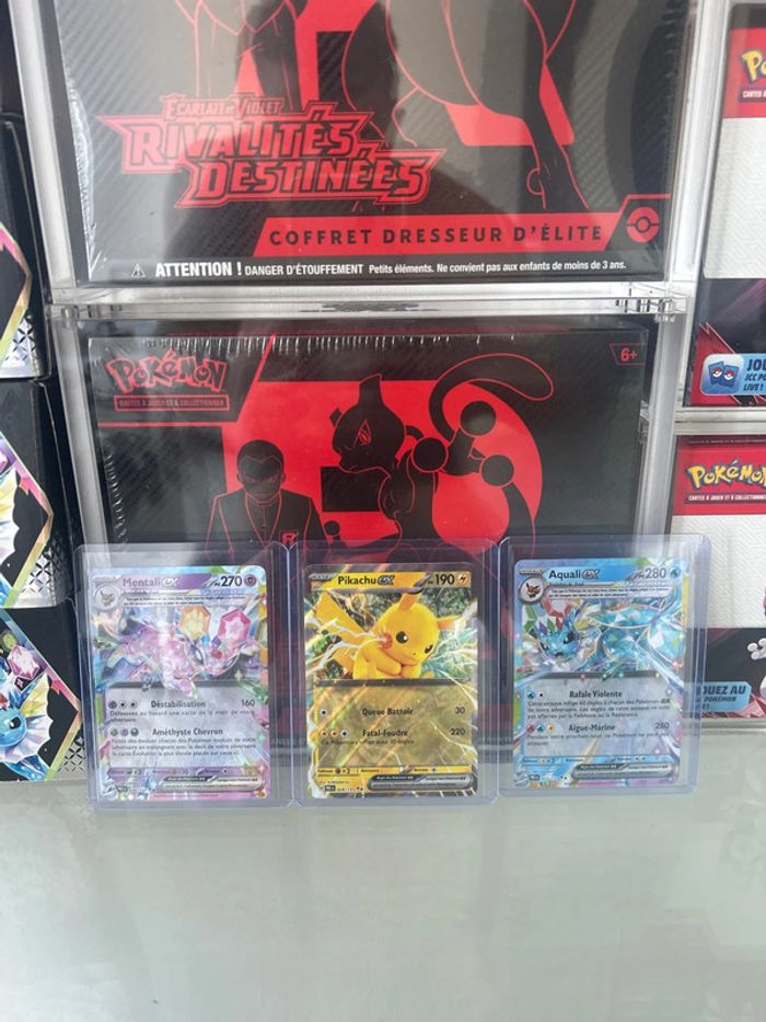 Lot de 3 cartes Pokémon