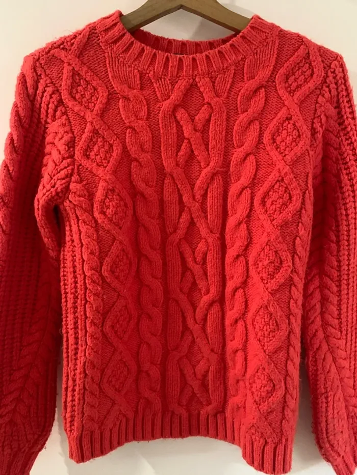 Pull Naf Naf orange corail S - photo numéro 2