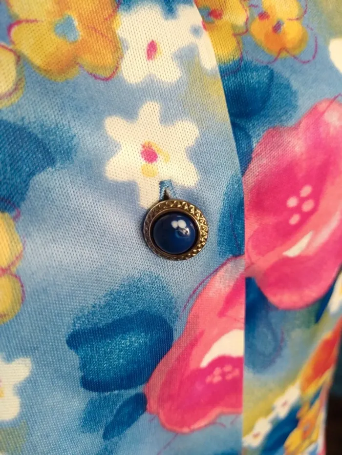 Robe dress vintage printemps été retro fleurs flower - photo numéro 4