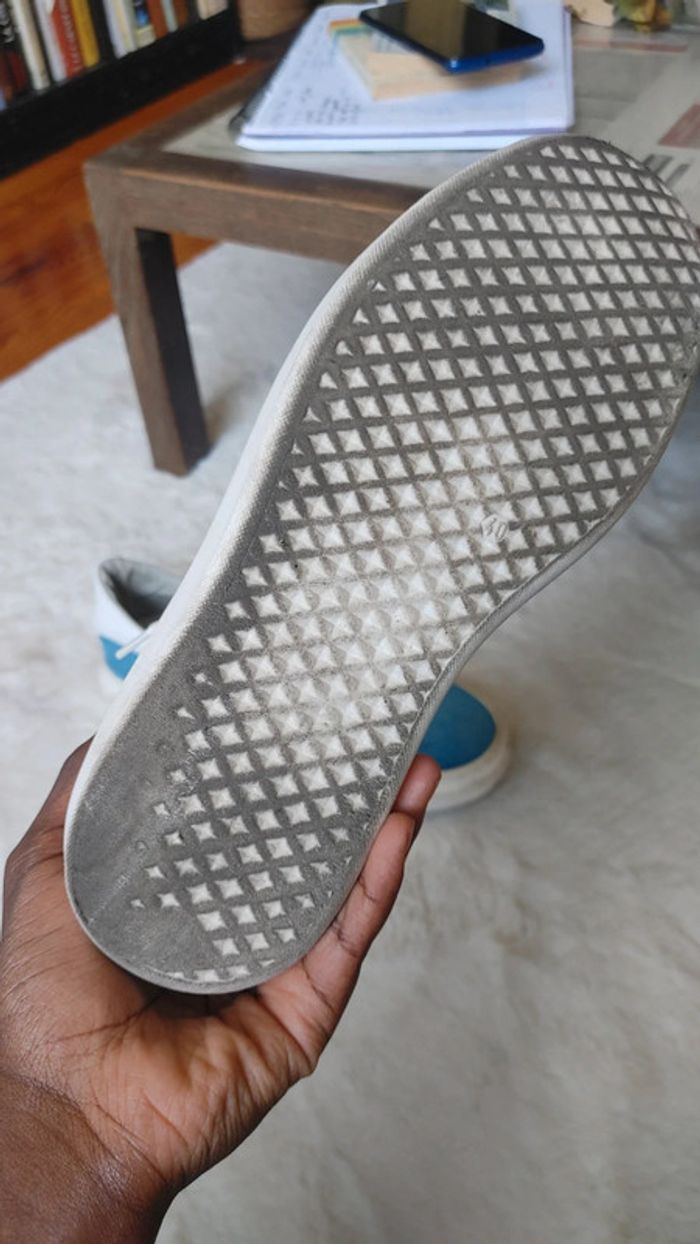 Sneakers en cuir et daim intérieur extérieur - photo numéro 8