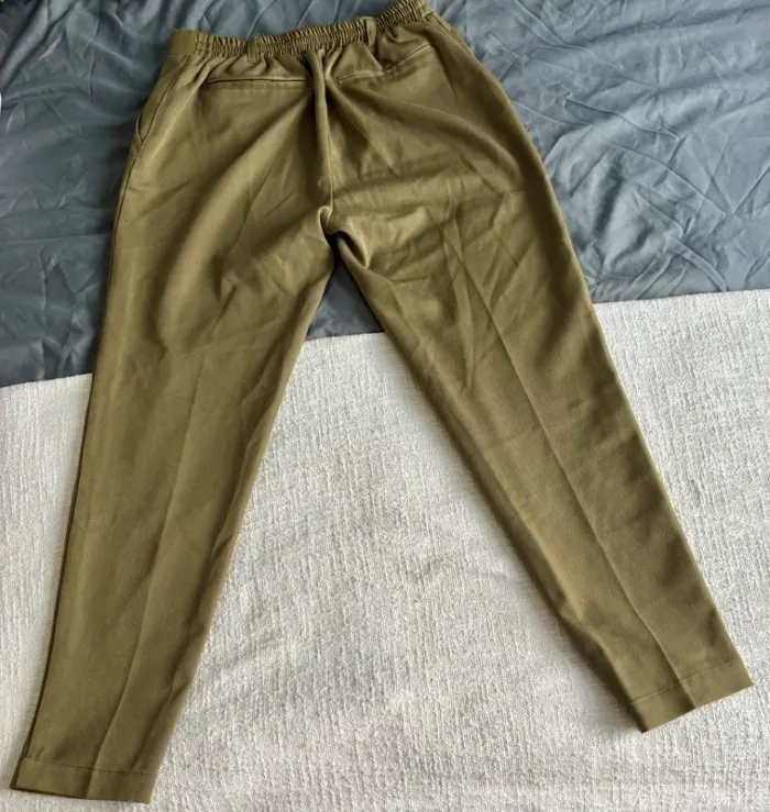Pantalon kaki taille 36 - coupe droite ajustée - photo numéro 4
