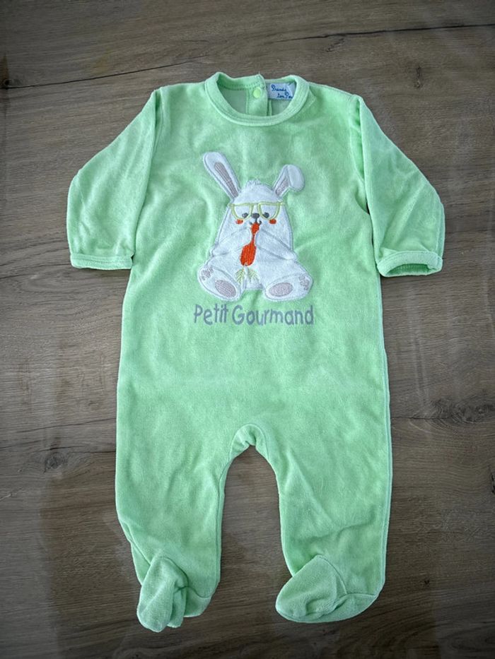 Pyjama lapin vert