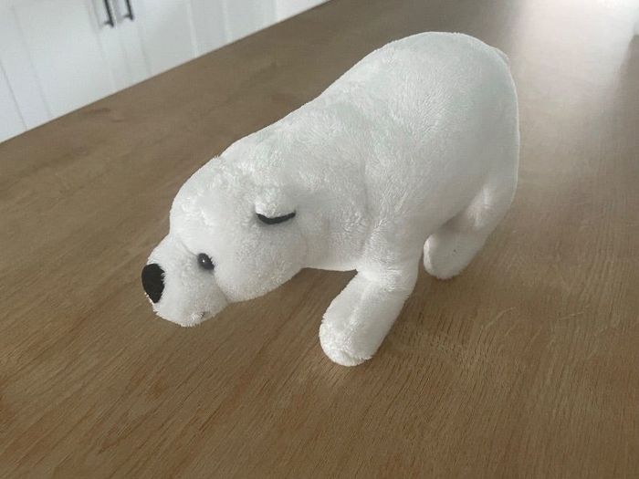 Peluche ours blanc