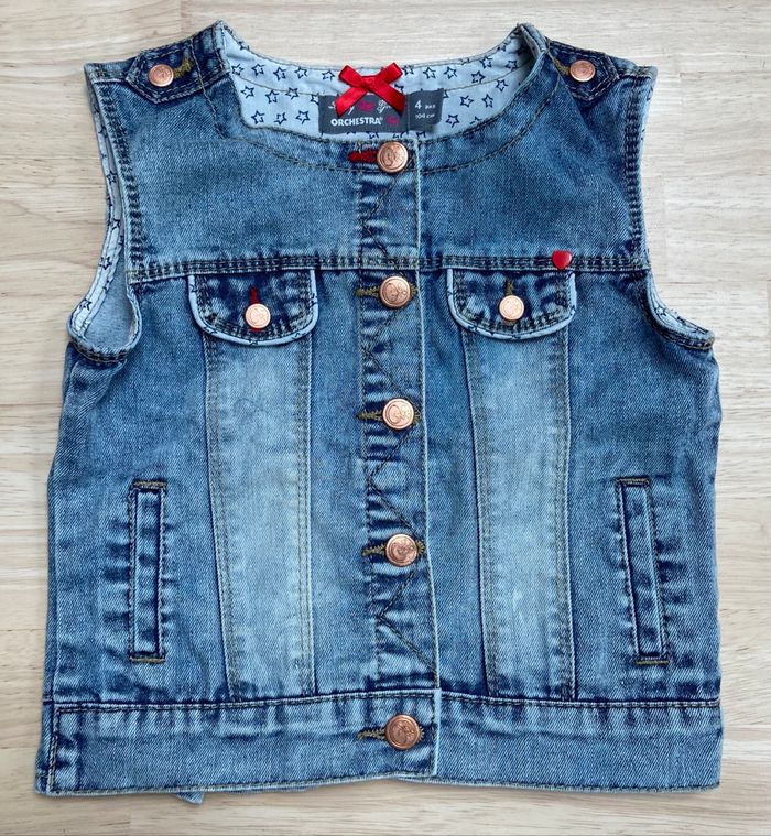 Veste en jean sans manches