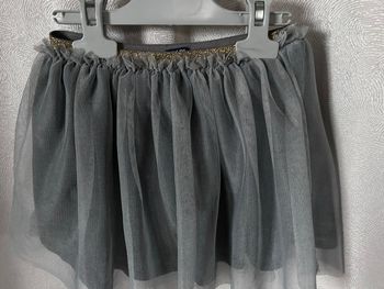 Jupe tutu grise ceinture dorée 6 ans Kiabi 