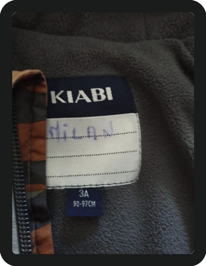 doudoune garçon camouflage kaki Kiabi 3 ans - photo numéro 4