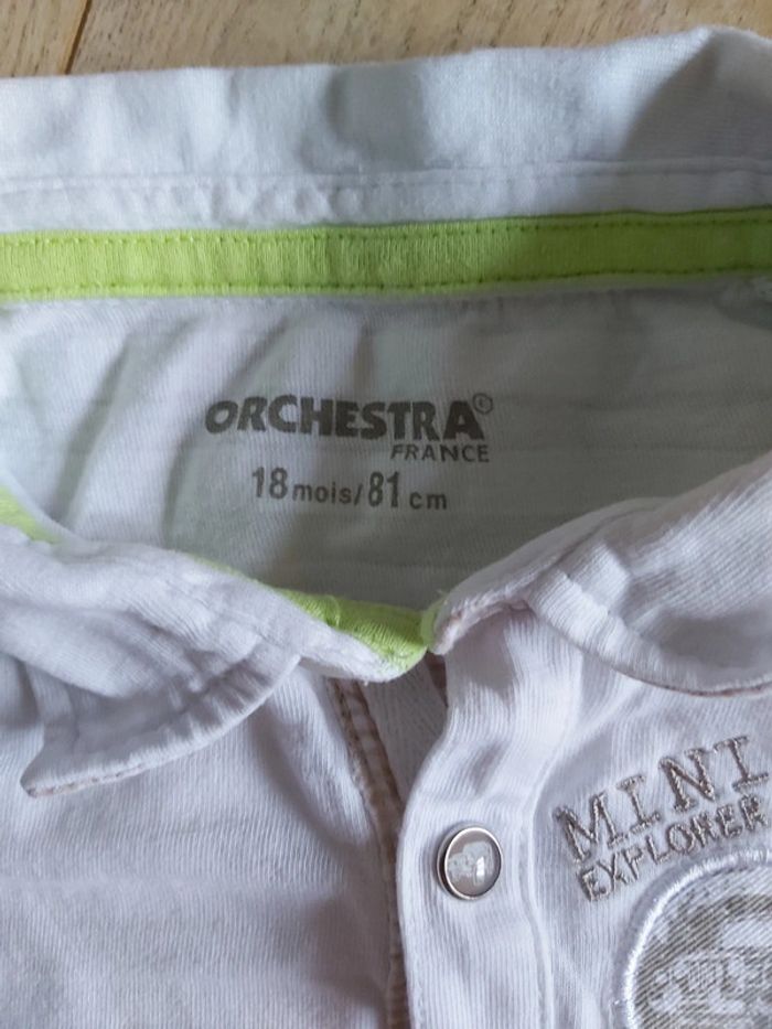 Ensemble été polo et bermuda garçon Orchestra 18 mois (78) - photo numéro 3