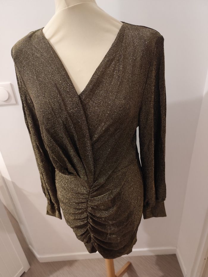 Robe pailleté or