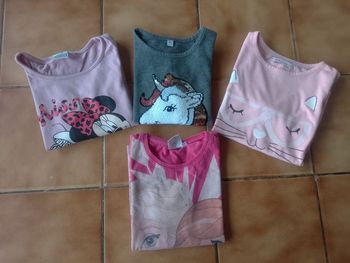 Lot de 4 t-shirt manche longue 