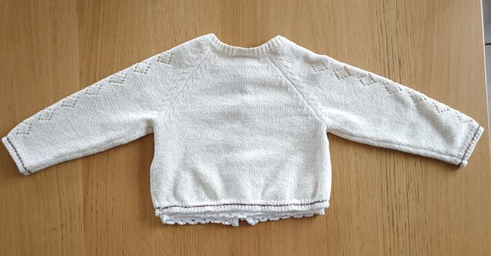 Gilet Orchestra effet pilou pilou crème 12 mois fille - photo numéro 6