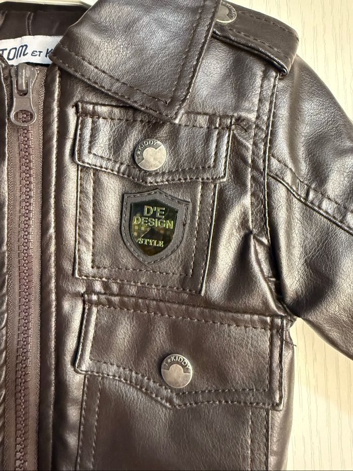Manteau cuir doublé 3 mois - photo numéro 3