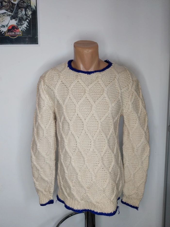 Pull torsadé 100% laine