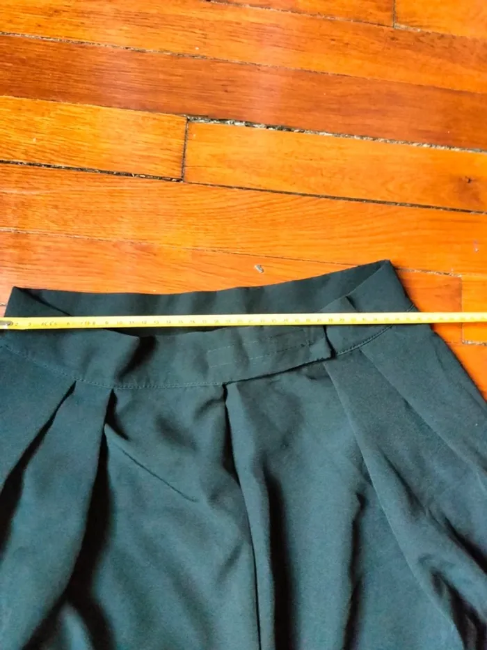 Pantalon ajustable noir à jambes larges - photo numéro 6