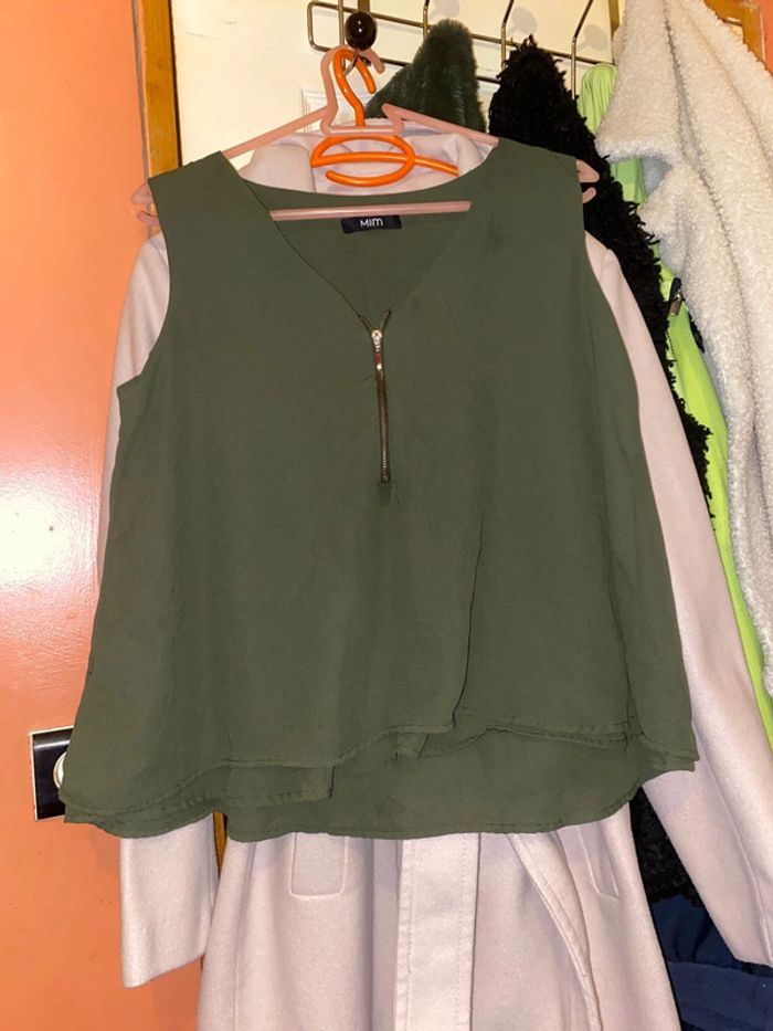 Blouse kaki mim
