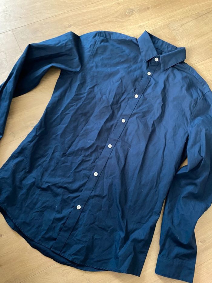 Chemise bleu marine – H&M (taille M) - photo numéro 3