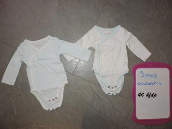 lot de 2 bodys orchestra taille 3 mois