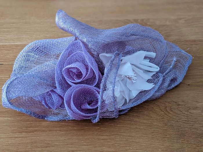 Bandeau mariage mauve lila