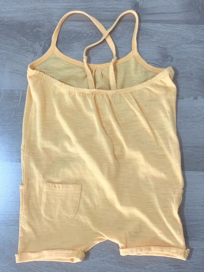 Combishort mango 9/12 mois croisée dans le dos jaune - photo numéro 2