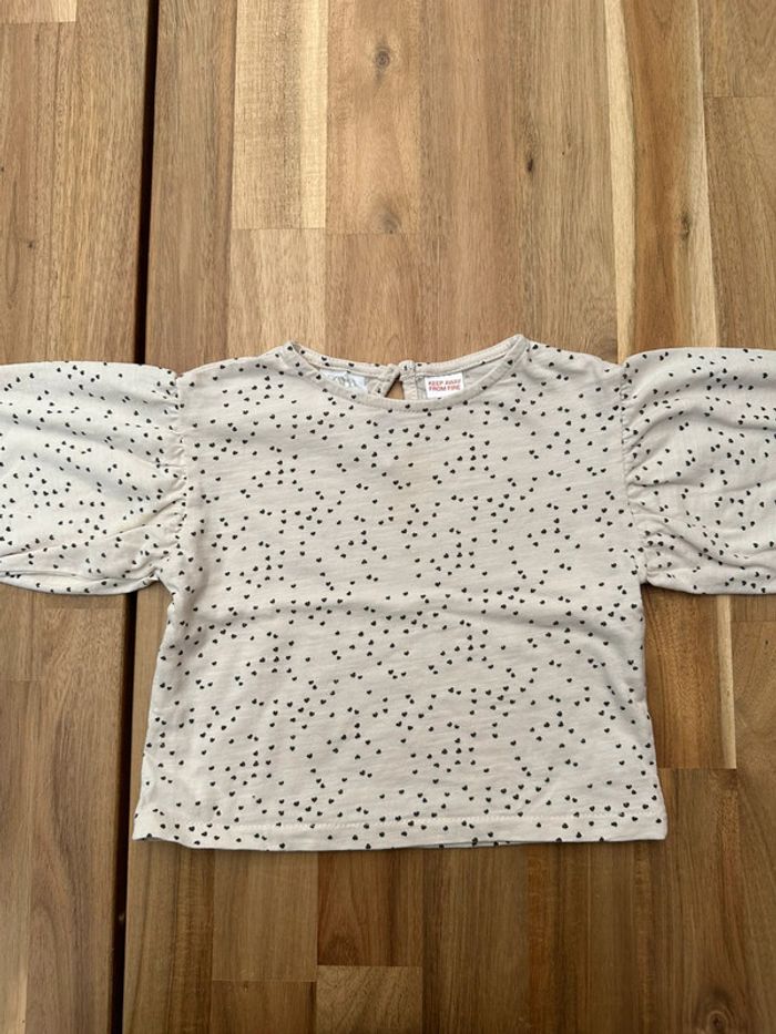 Blouse tunique manche bouffante