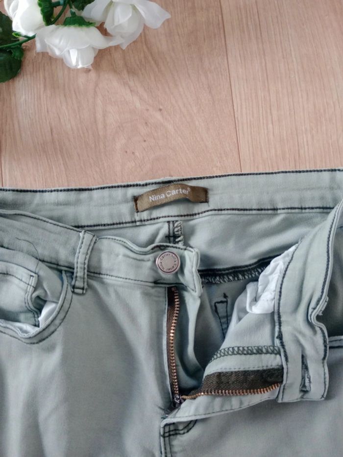Pantalon femme 36 Street urban vert-de-gris c84 - photo numéro 12