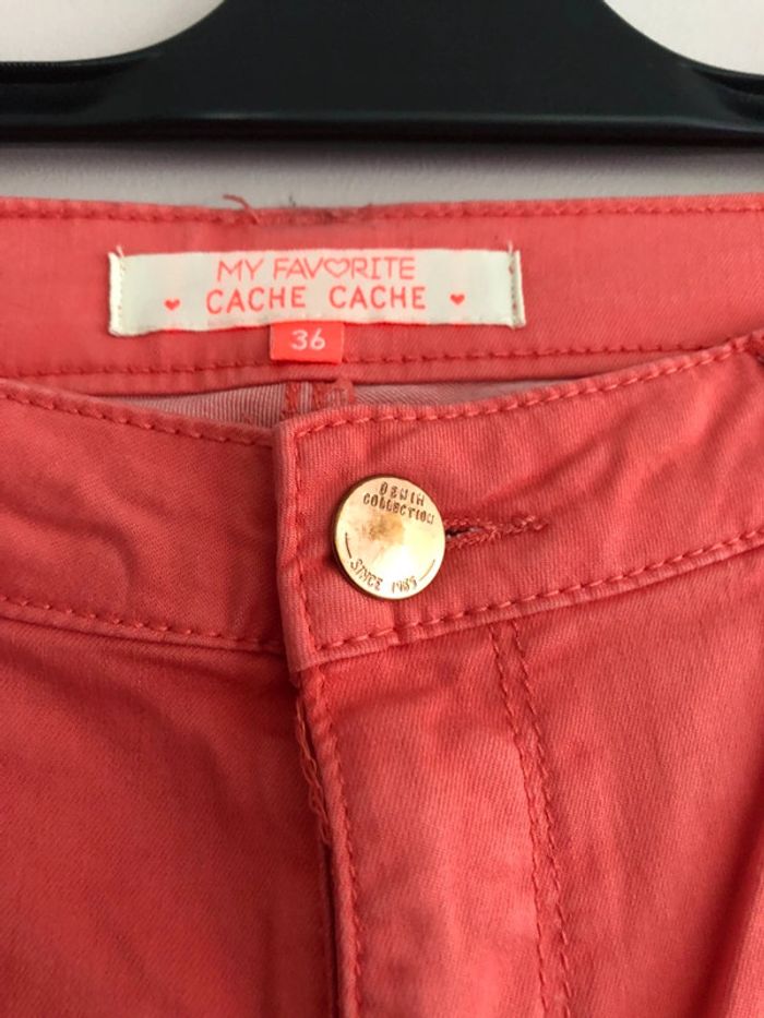 Pantalon rose Cache Cache T.36 - photo numéro 2
