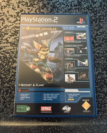 Jeu PS2: 9 démos jouables 8 vidéos CD 26