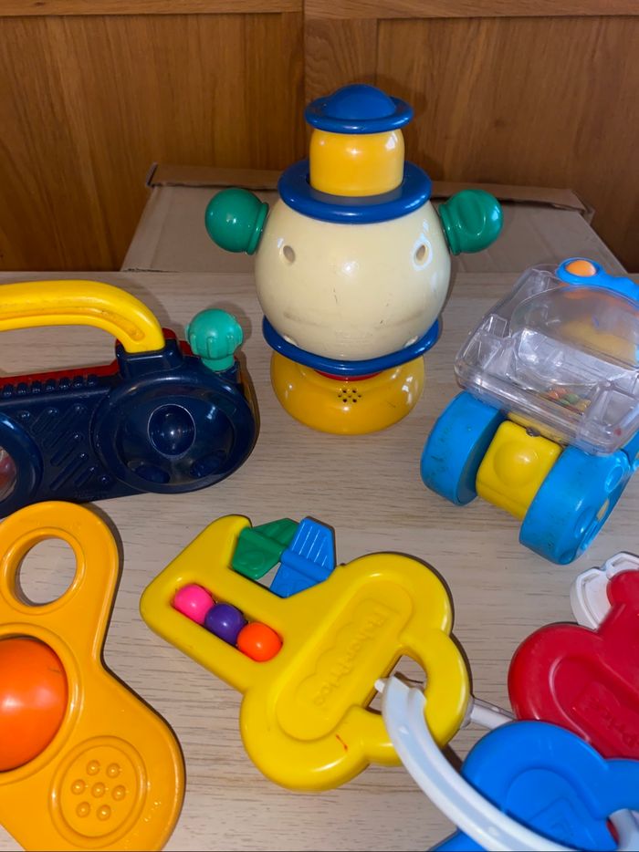 Hochets jouet bébé éveil Fisher price berchet Mattel tomy 1992 1994 1998 2007 - photo numéro 8