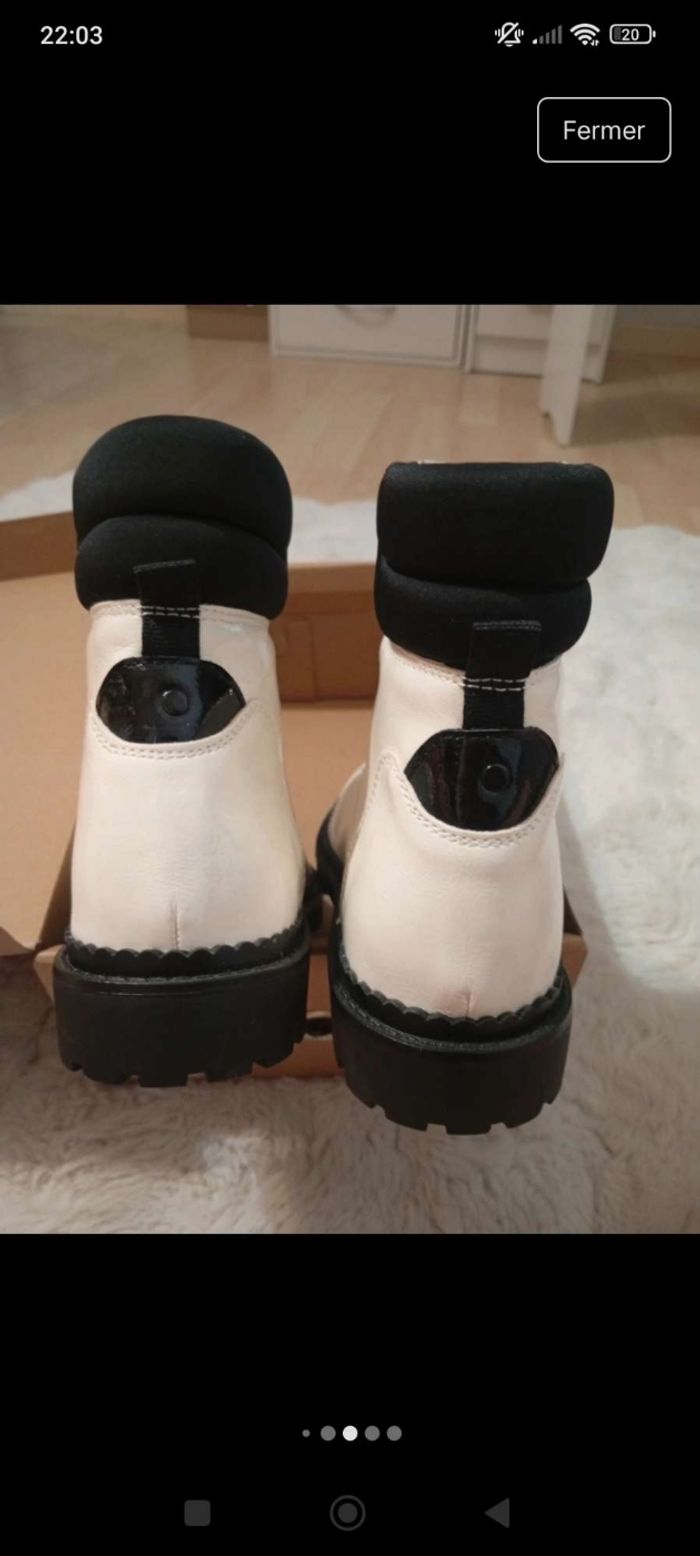Bottines crème - photo numéro 6