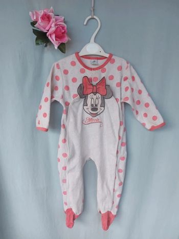Pyjama velours Disney Minnie 12 mois