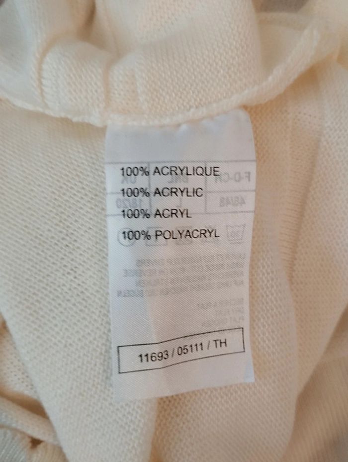 Pull écru manches courtes Damart taille 46/48 - photo numéro 8