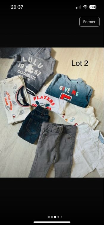 Lot vêtements 3 mois