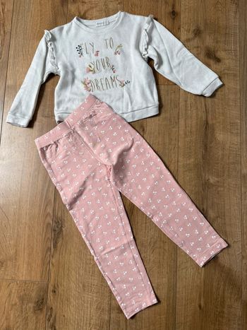 Ensemble fleuri rose 6 ans