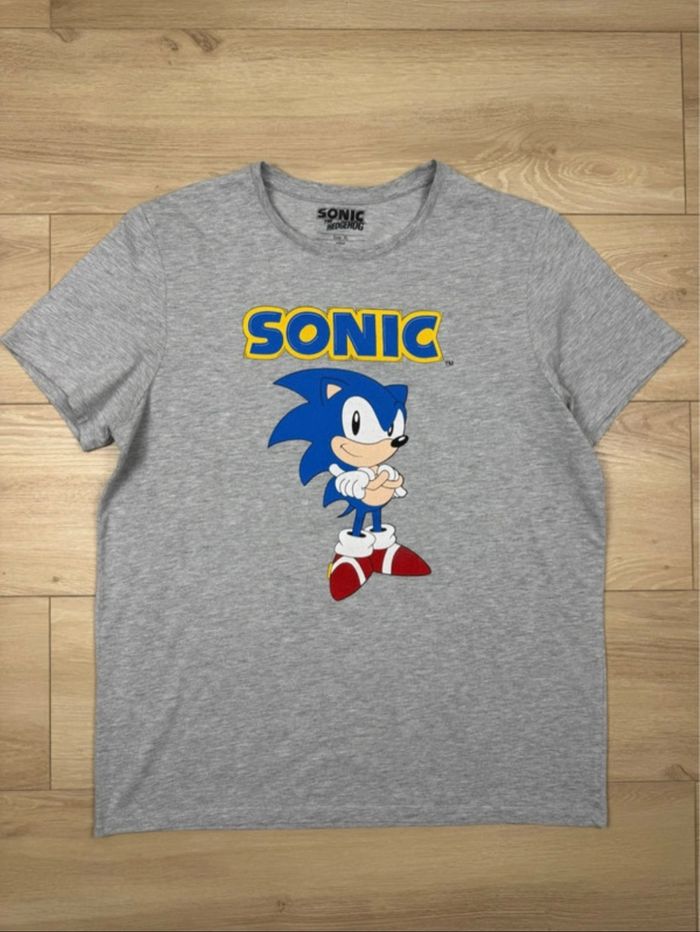 T-shirt gris manches courtes Sonic The Hedgehog taille XL