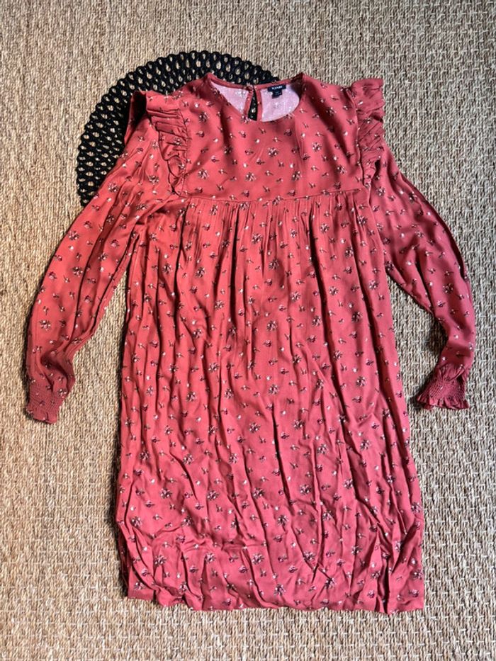 Robe rouille liberty fleurie