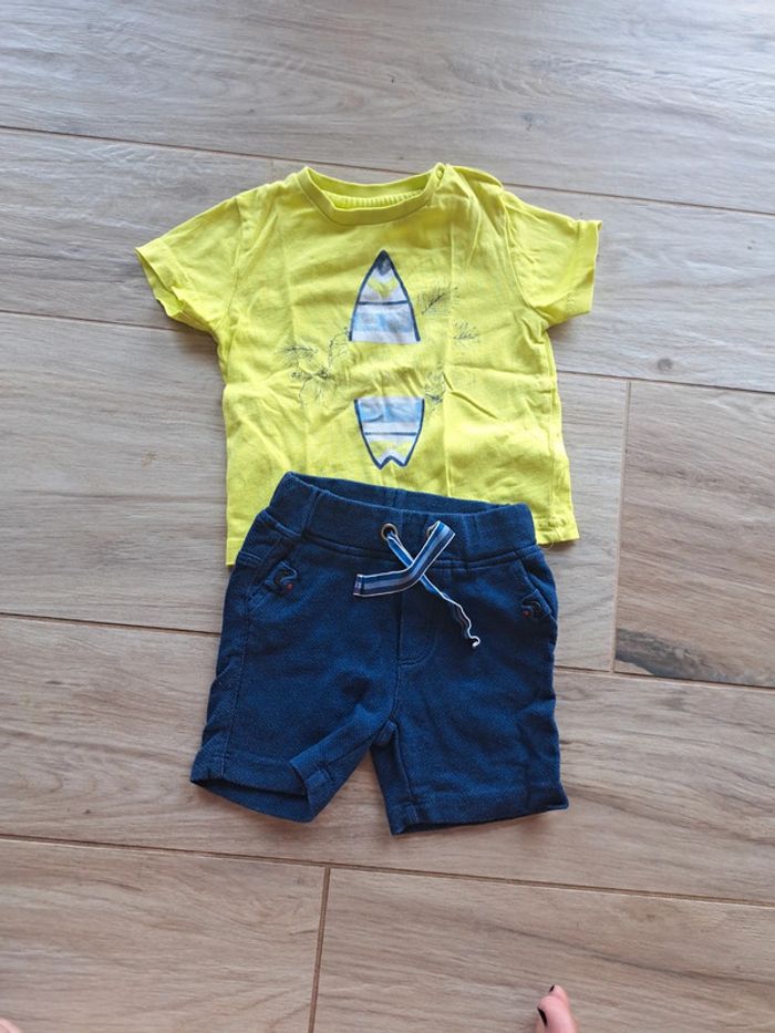 Tee-shirt,  short 6 mois