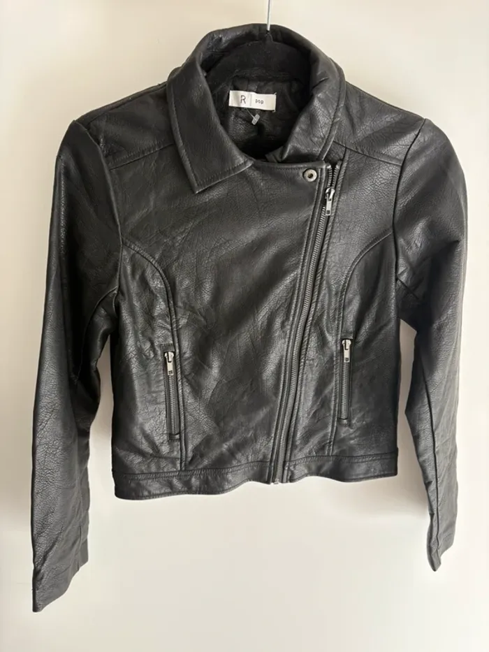 Veste simili cuir 14 ans fille