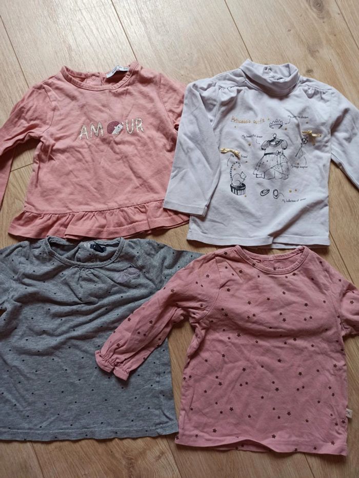 Lot de 4 t-shirt manche longue