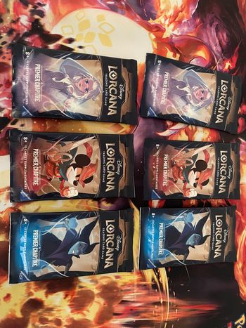 6 Boosters Lorcana Premier Chapitre