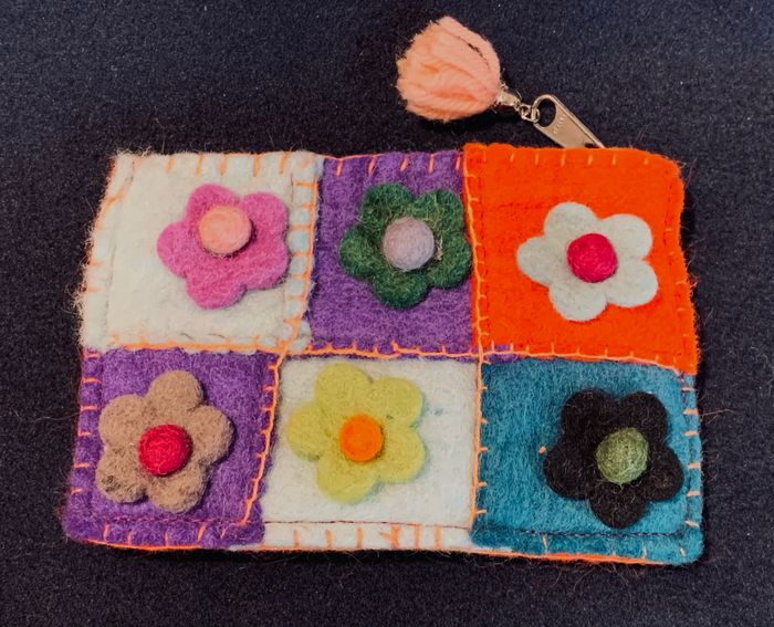 Pochette souvenir, trousse péruvienne ethnique