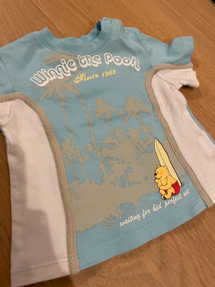 Lot 2 t-shirts MC Winnie - Disney baby - 3mois - photo numéro 3