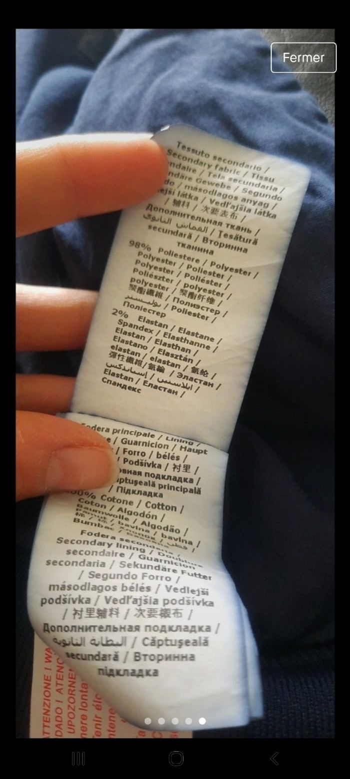 Veste simili en cuire bleu foncé 12 mois - photo numéro 5