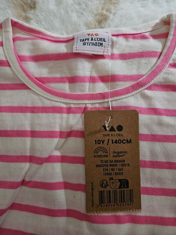 T shirt fille tape à l oeil - photo numéro 2