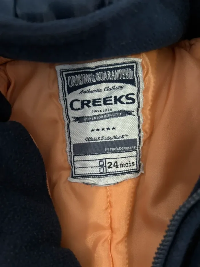 Manteau doudoune creeks 24 mois - photo numéro 2