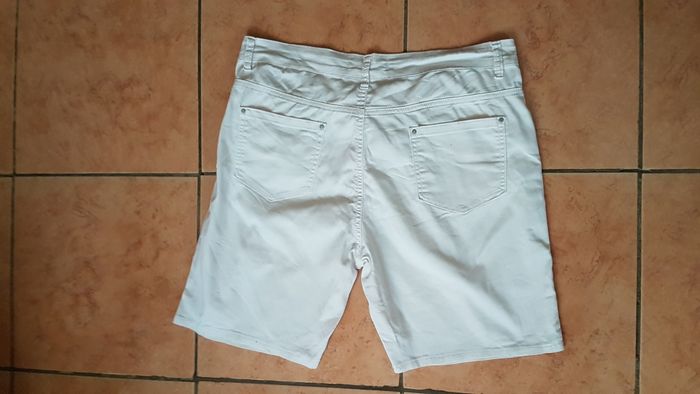 Short jeans fin femme blanc 46 Goodies - photo numéro 7