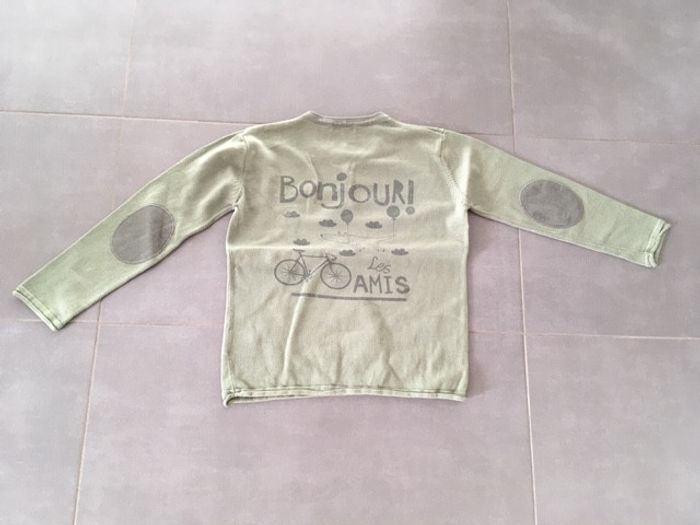 Pull vert hivert garçon Vertbaudet 6 ans - photo numéro 2