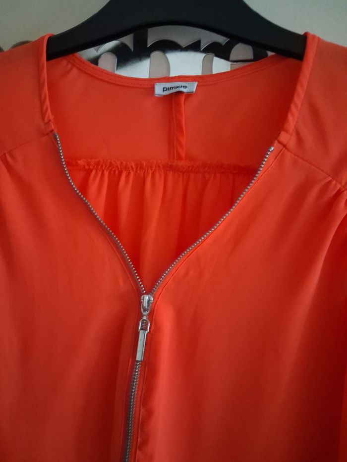 Blouse fluide #Pimkie orange taille 36 - photo numéro 3